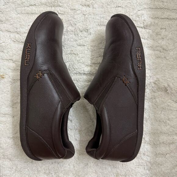 Kuru Kivi Brown Leather Slip On Loafers Casual Comfort Arch Support Brown Sz 9.5 - Picture 6 of 9